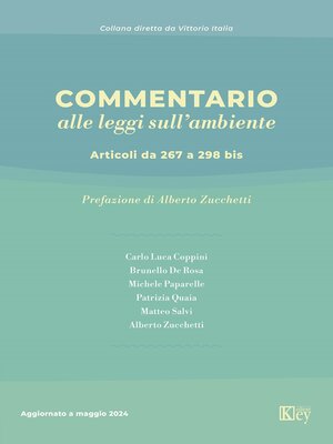 cover image of Commentario alle leggi sull'ambiente